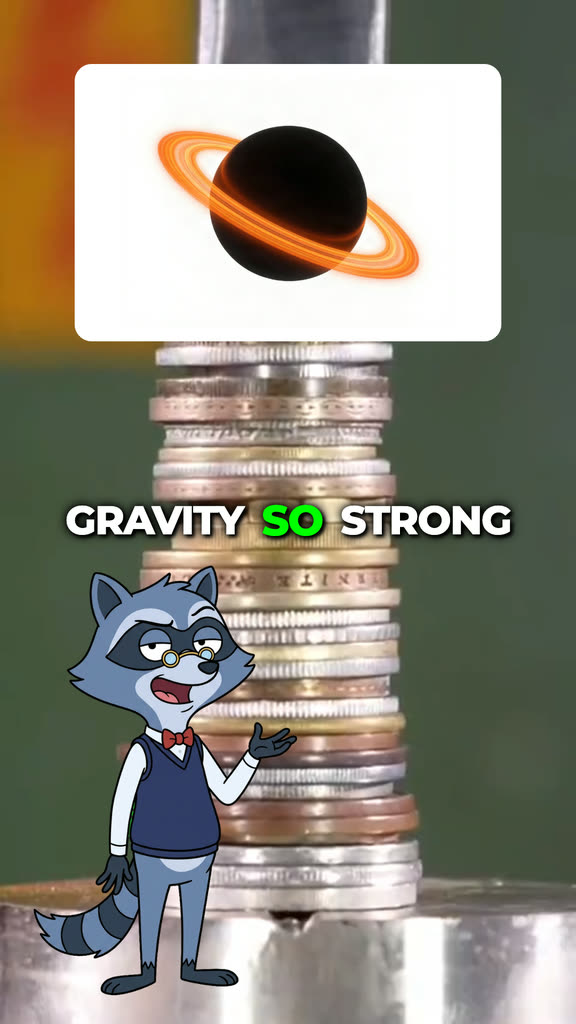 A character explainer frame made by GhostShorts: Dex says "Gravity so strong even light cannot escape."